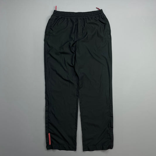 Prada Sport Black 00s Lightweight Track Pant Trousers