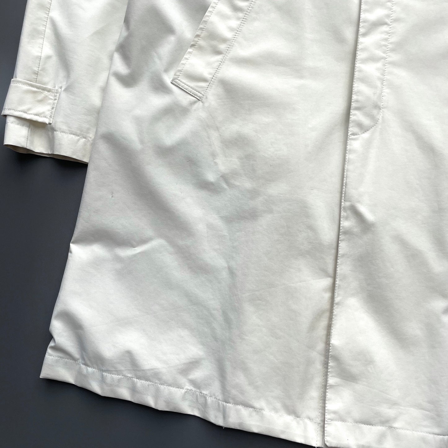 Prada Sport Cream 00s Goretex Longline Trench Coat