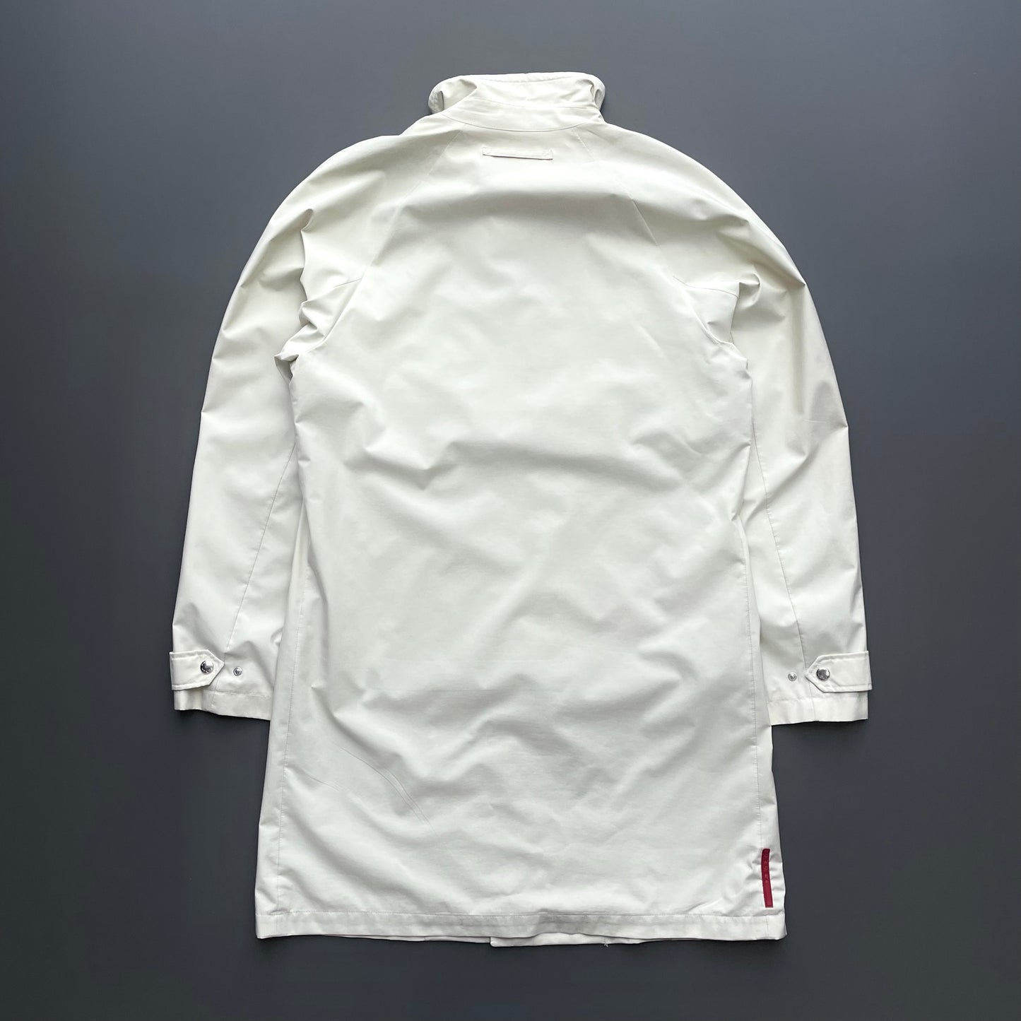 Prada Sport Cream 00s Goretex Longline Trench Coat