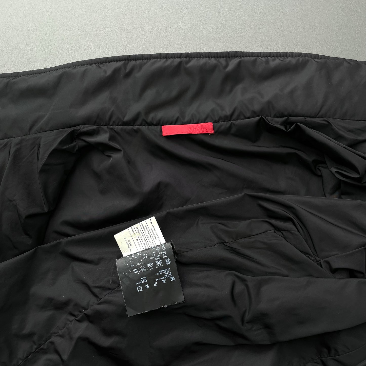 Prada Sport Black 2009 Padded Nylon Technical Jacket