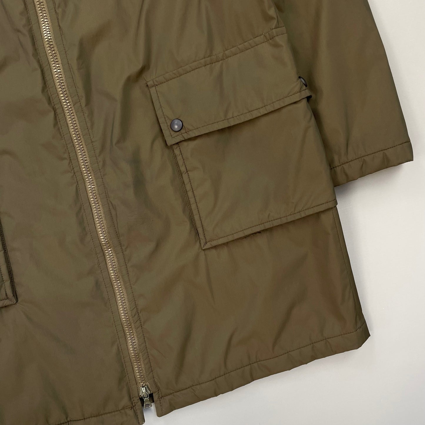 Prada Sport Brown 2006 Padded & Lined Nylon Trench Mac Jacket