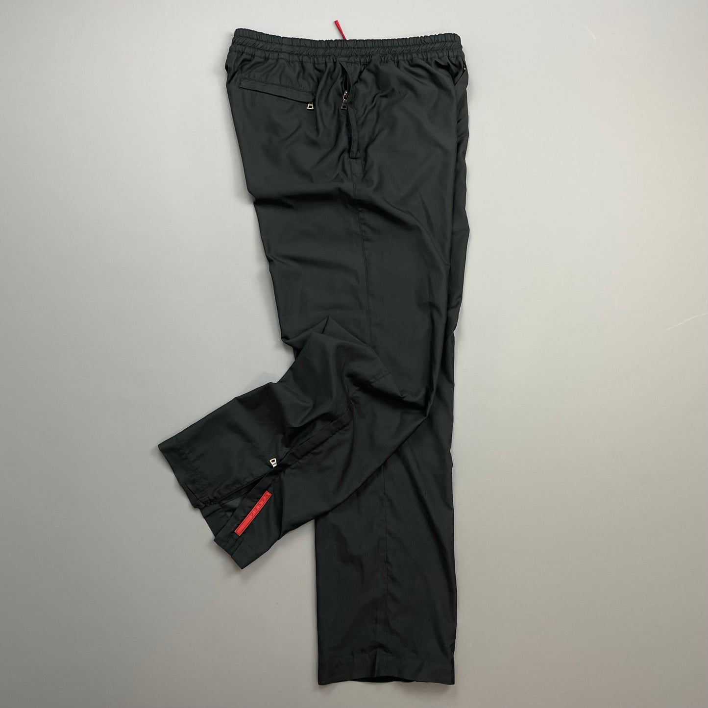 Prada Sport Black 00s Lightweight Track Pant Trousers