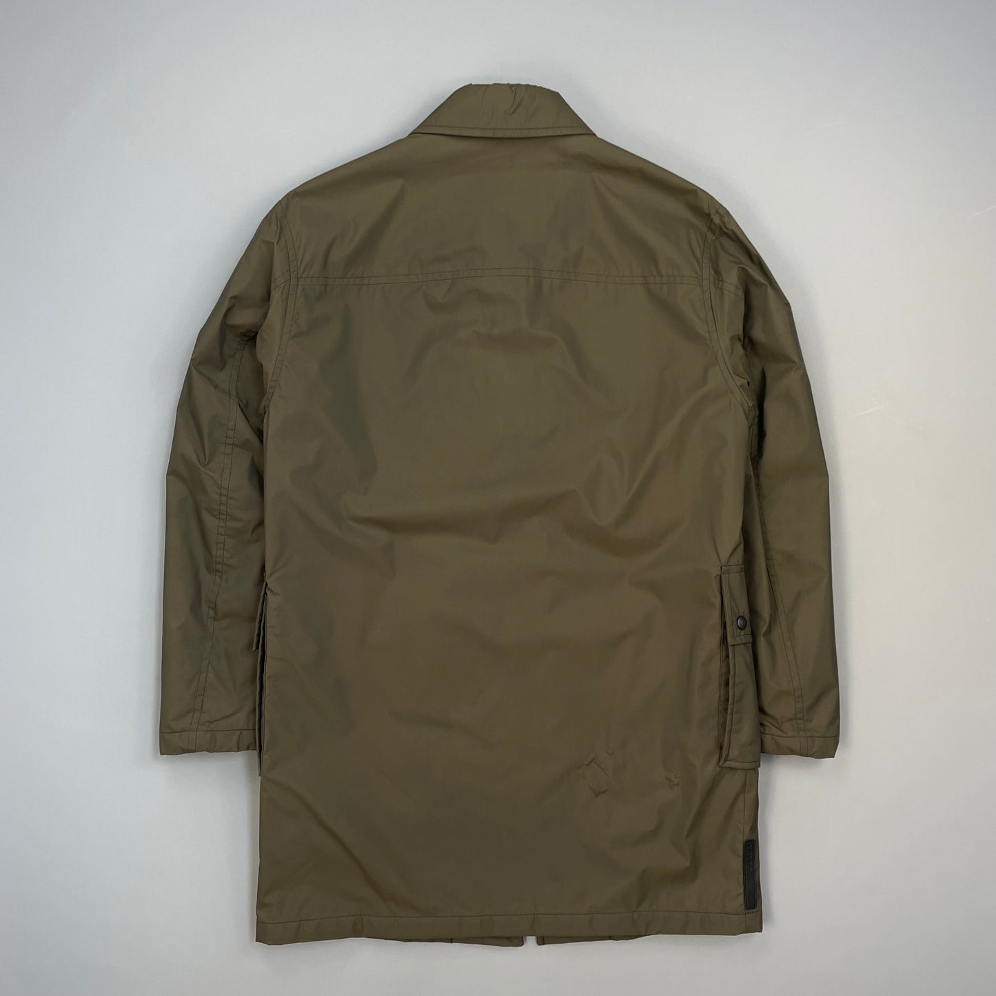 Prada Sport Brown 2006 Padded & Lined Nylon Trench Mac Jacket