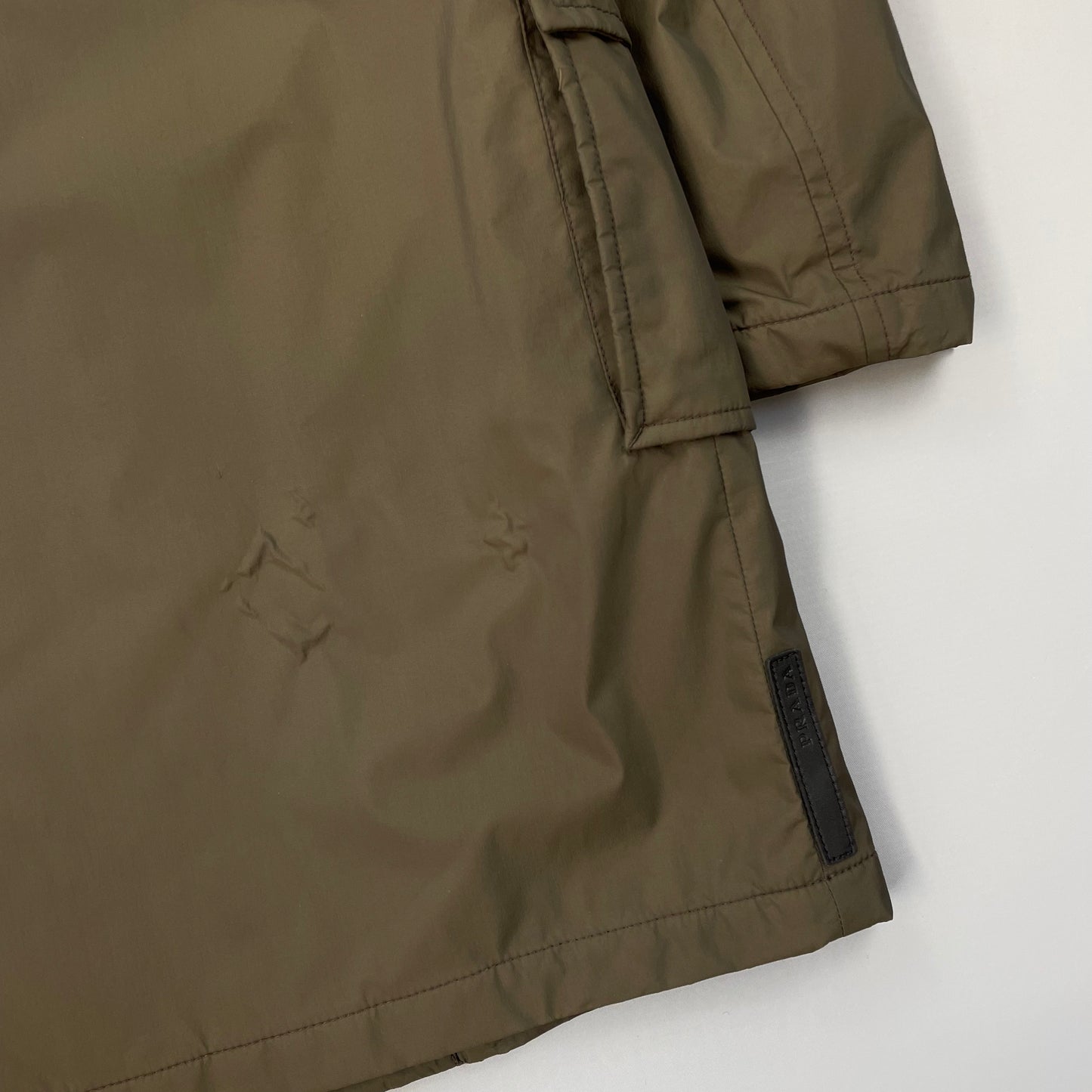 Prada Sport Brown 2006 Padded & Lined Nylon Trench Mac Jacket