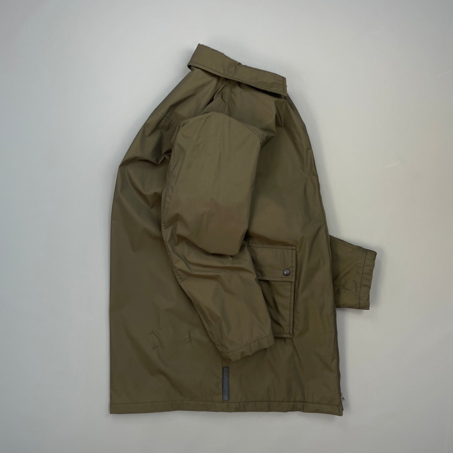Prada Sport Brown 2006 Padded & Lined Nylon Trench Mac Jacket