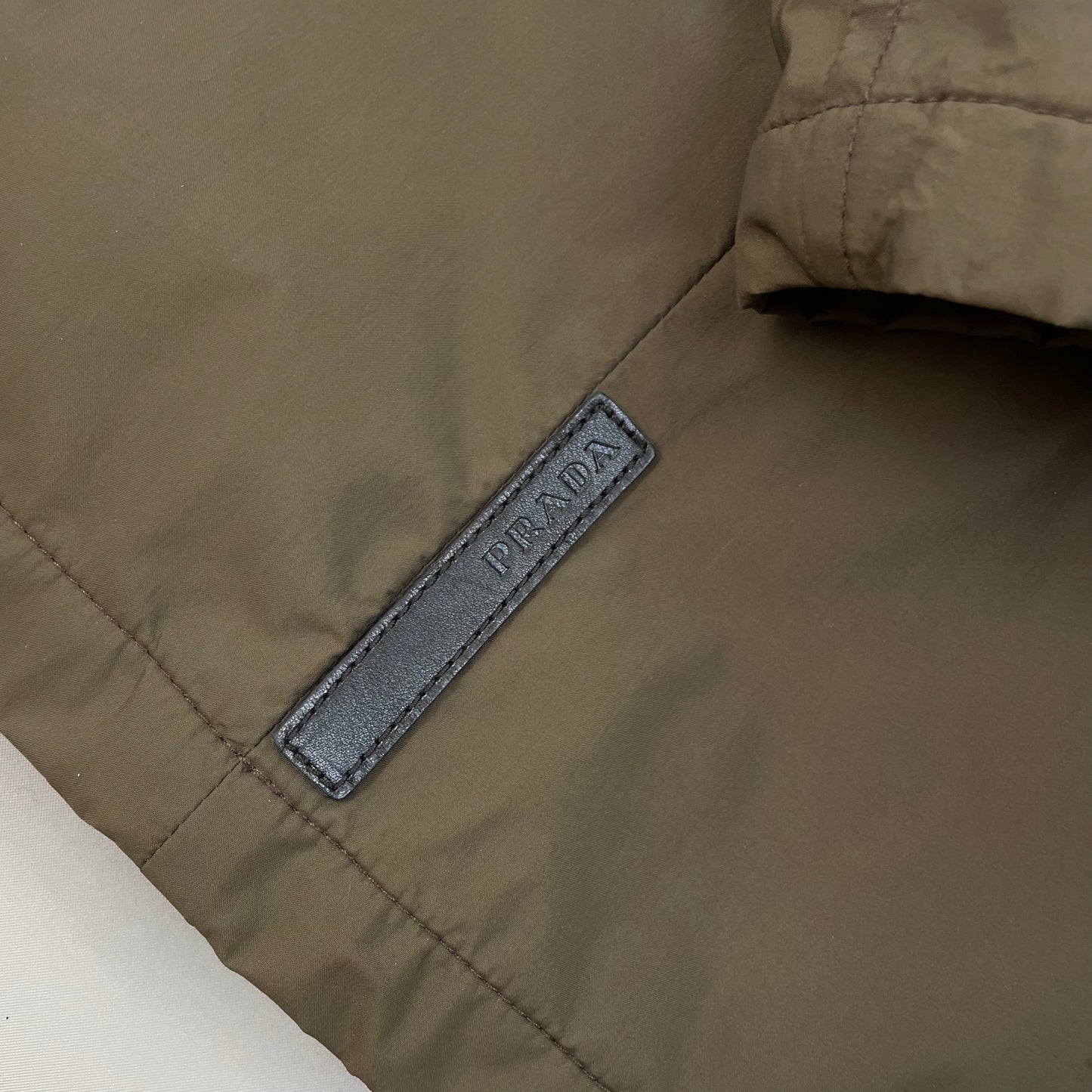 Prada Sport Brown 2006 Padded & Lined Nylon Trench Mac Jacket