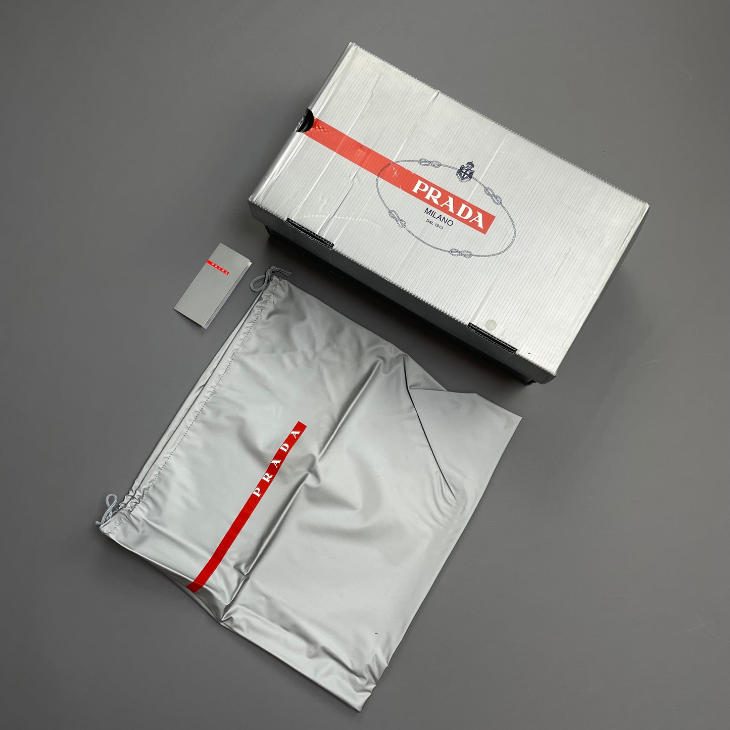 Prada Americas Cup Black & Steel Grey Mesh Trainers
