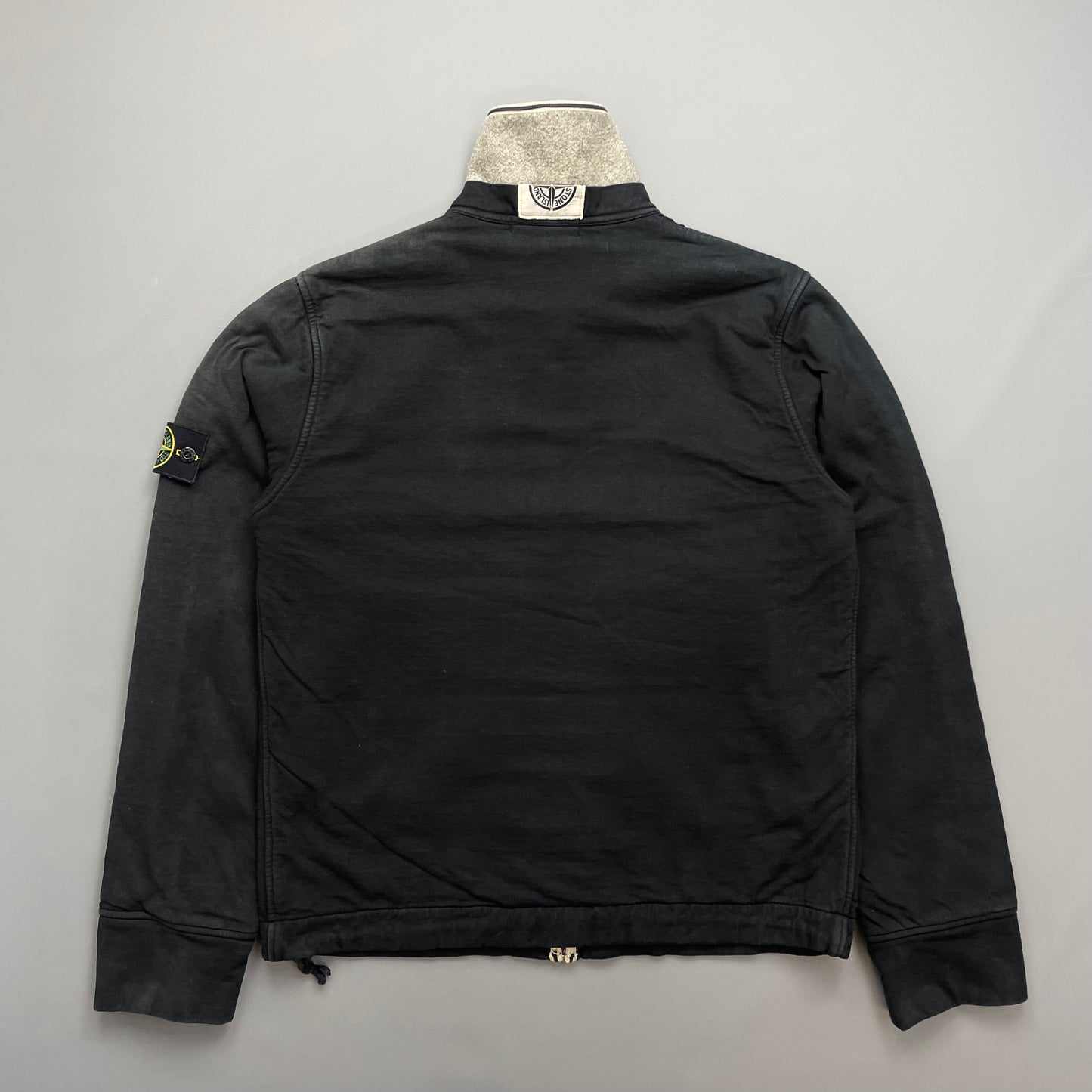 Stone Island Black AW06 Cotton Zip-Through Harrington Jacket