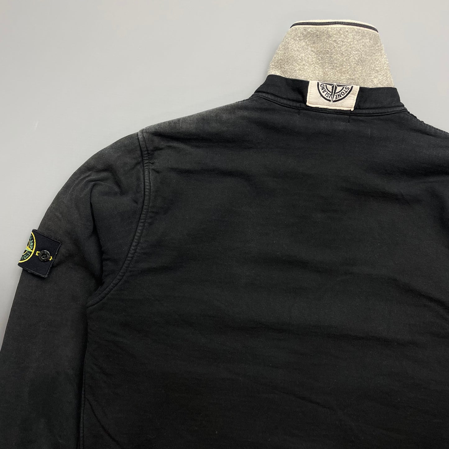 Stone Island Black AW06 Cotton Zip-Through Harrington Jacket
