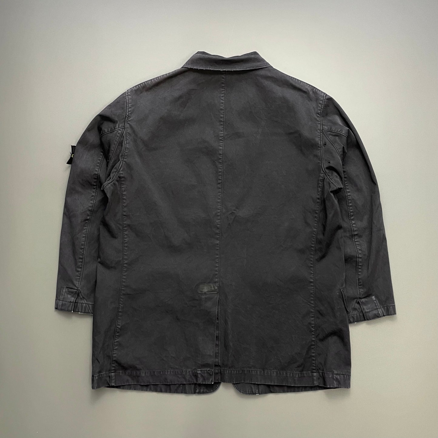 Stone Island Black AW05 Waxy Cotton Field Jacket
