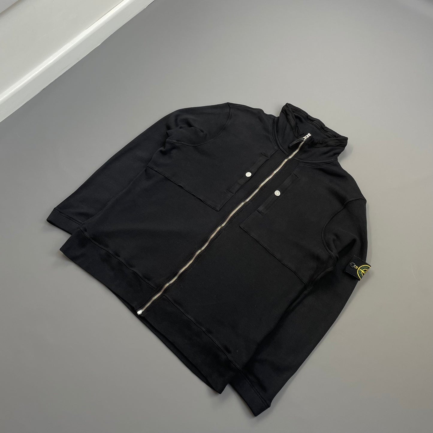 Stone Island Black SS09 Lightweight Cotton Zip-Through Jacket