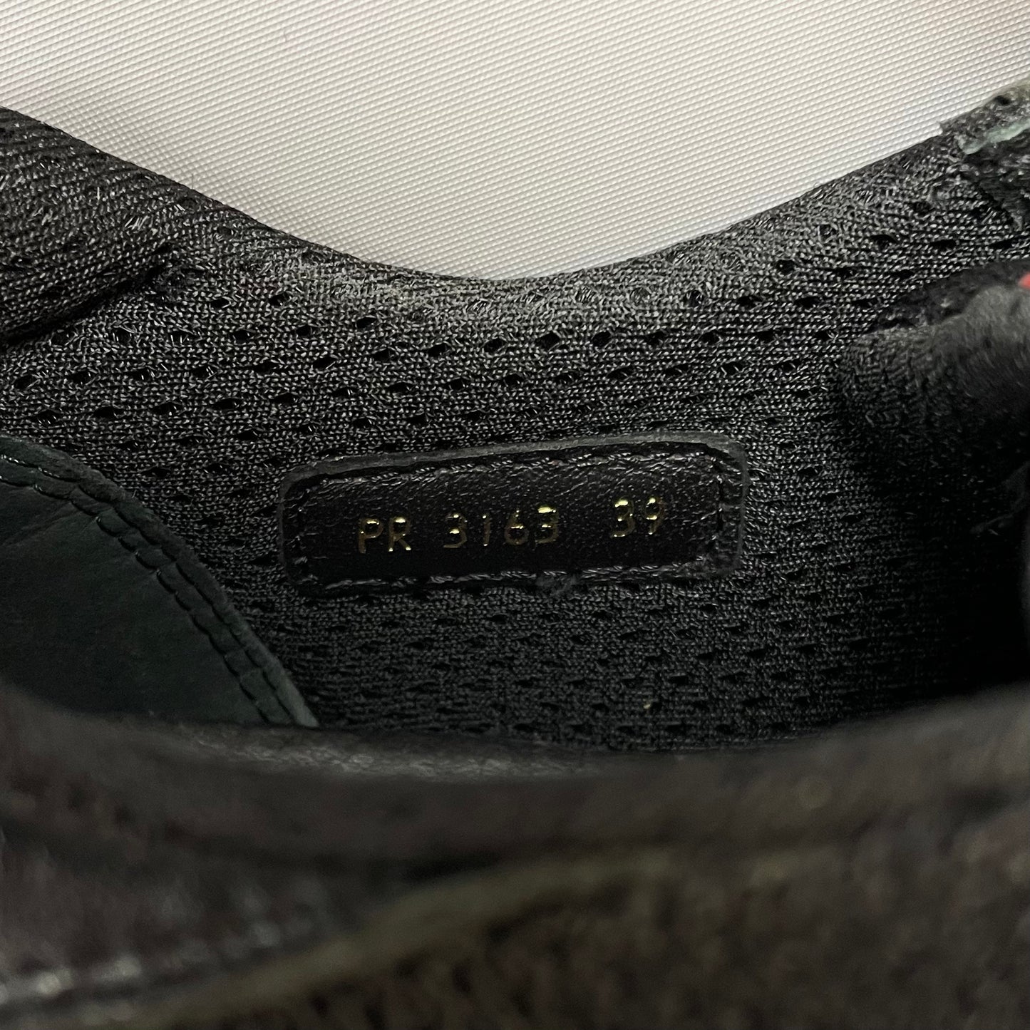 Prada Americas Cup Black Leather Trainers