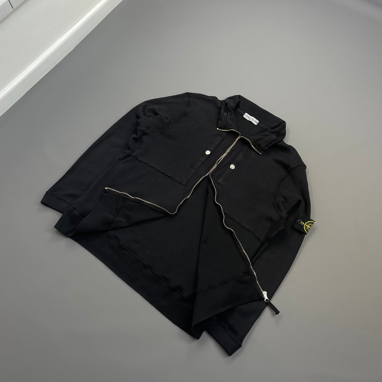 Stone Island Black SS09 Lightweight Cotton Zip-Through Jacket