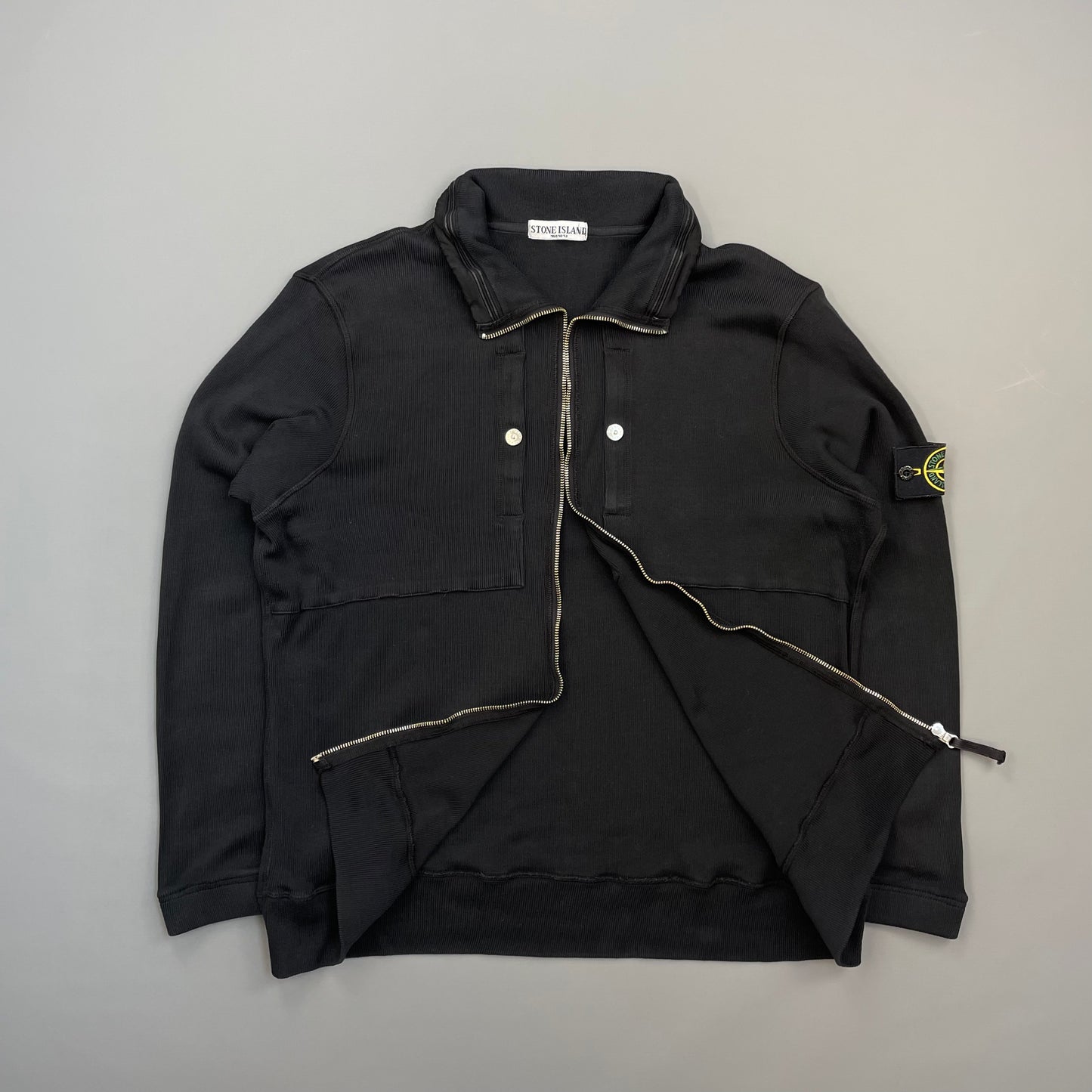 Stone Island Black SS09 Lightweight Cotton Zip-Through Jacket