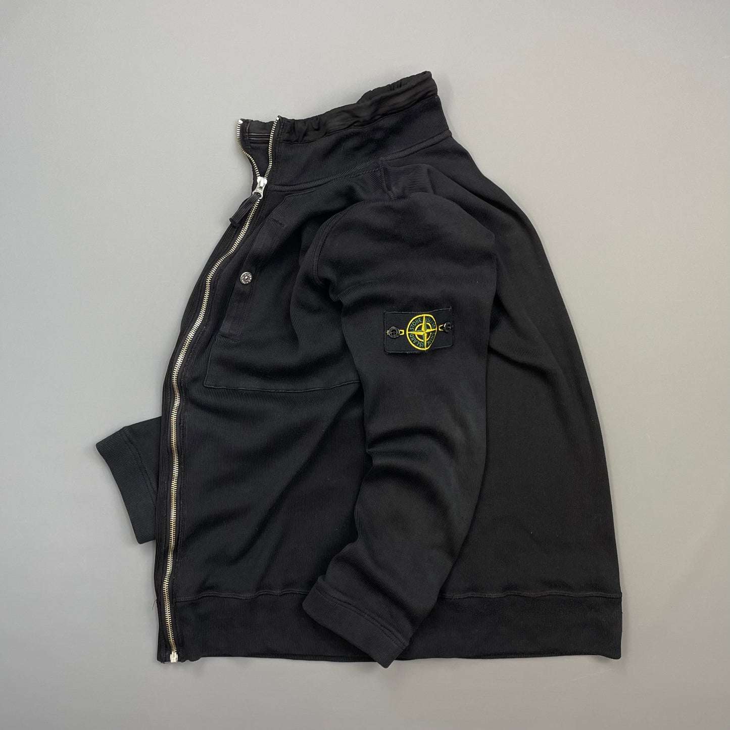 Stone Island Black SS09 Lightweight Cotton Zip-Through Jacket