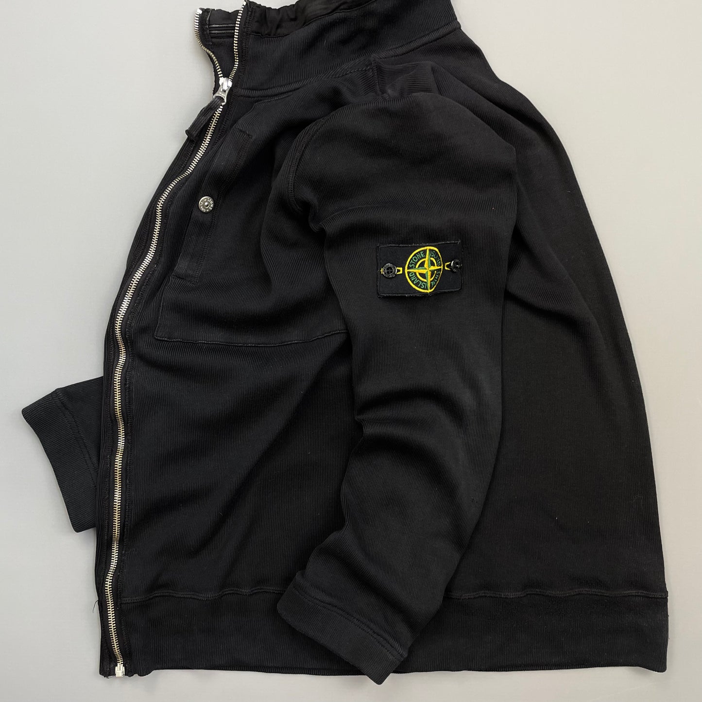 Stone Island Black SS09 Lightweight Cotton Zip-Through Jacket