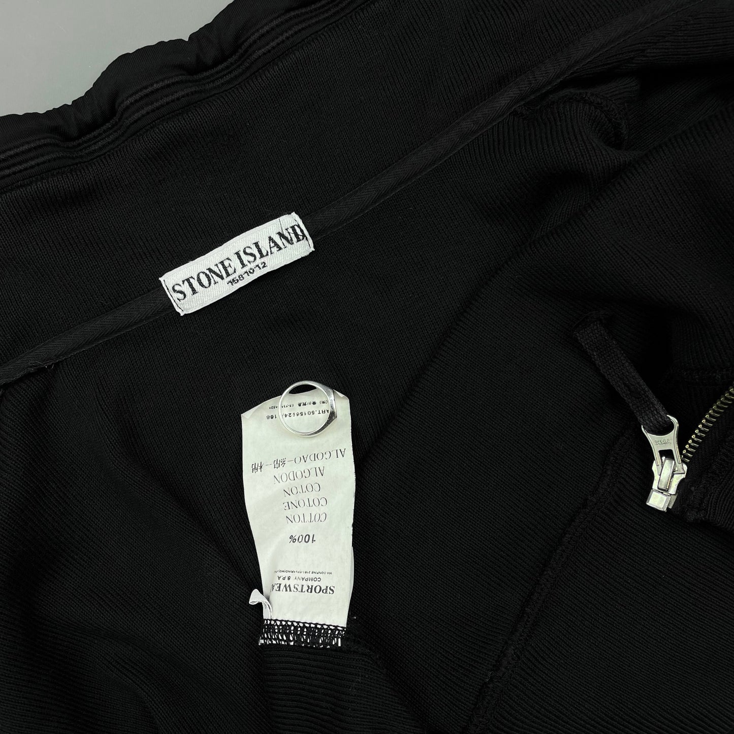 Stone Island Black SS09 Lightweight Cotton Zip-Through Jacket