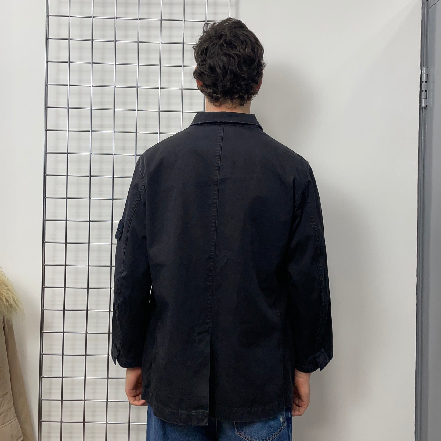 Stone Island Black AW05 Waxy Cotton Field Jacket