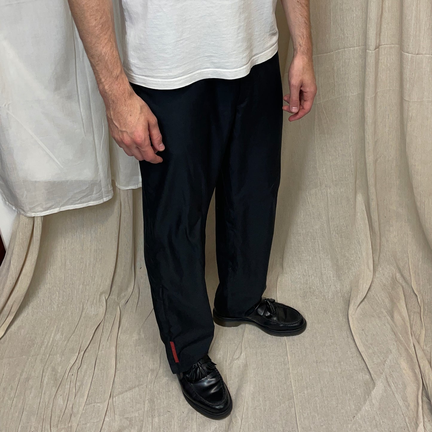 Prada Sport Black 00s Lightweight Track Pant Trousers