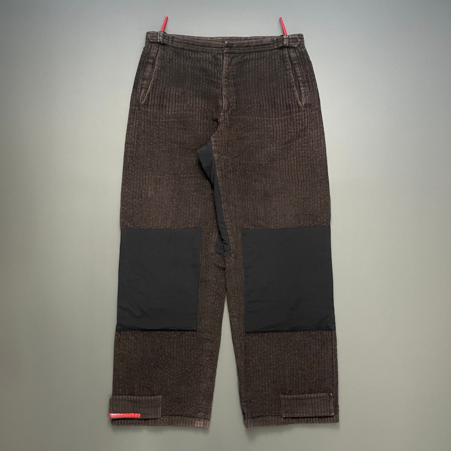 Prada Sport Brown FW00 Corduroy Ski Pant Trousers