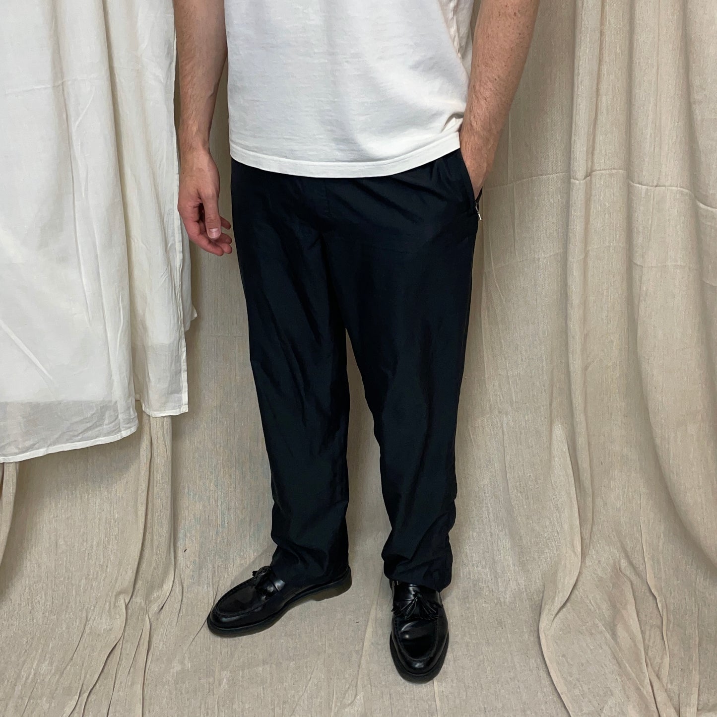 Prada Sport Black 00s Lightweight Track Pant Trousers
