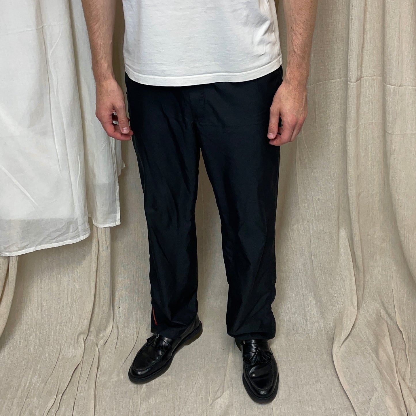 Prada Sport Black 00s Lightweight Track Pant Trousers