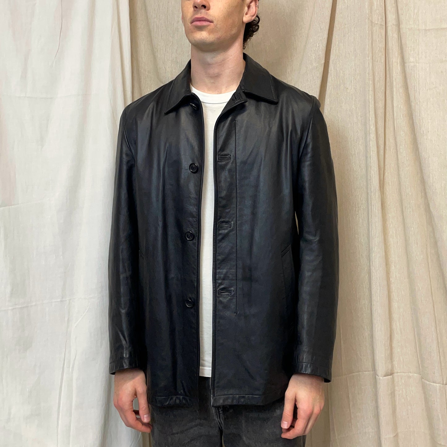 Prada Milano Black FW99/00 Leather Jacket