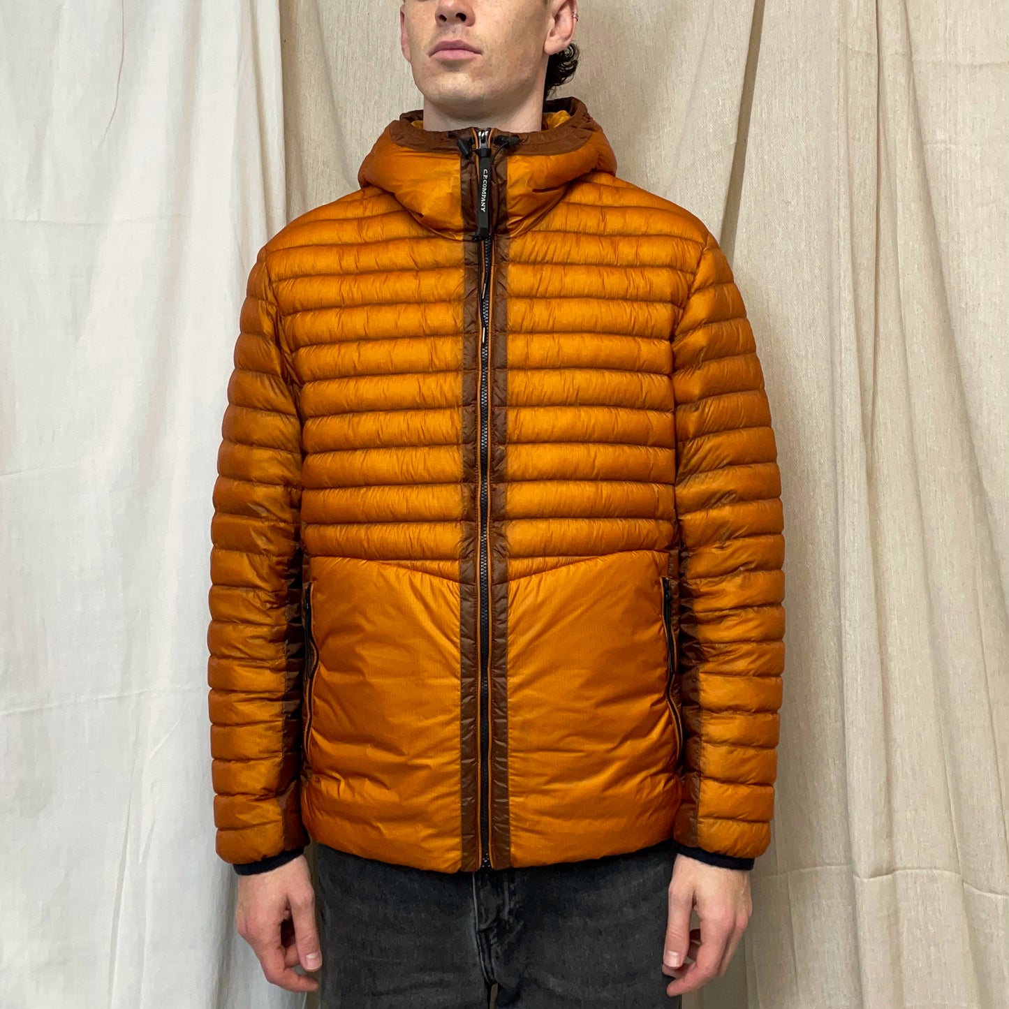 C.P. Company Orange AW24 DD Shell Goggle Down Puffer Jacket