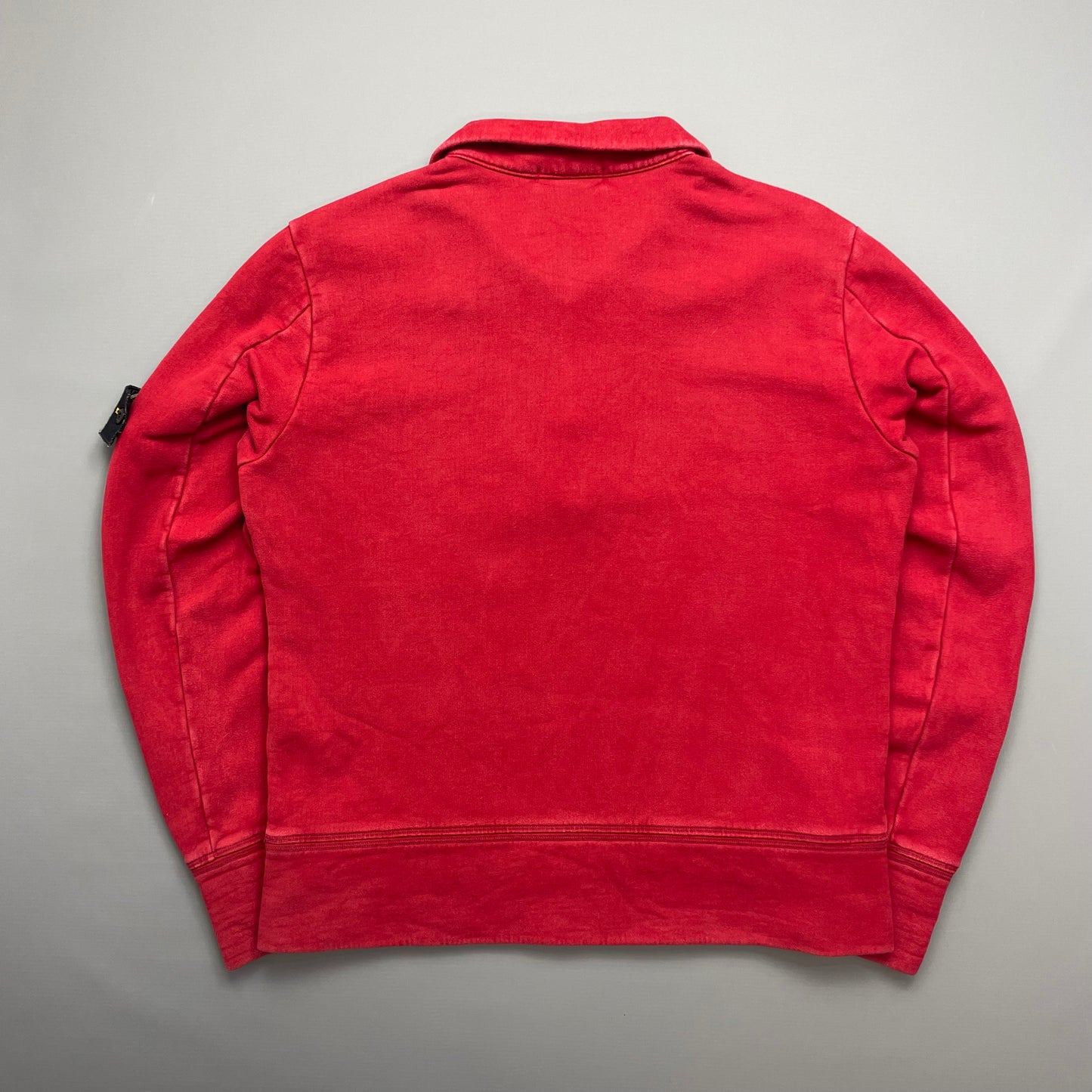 Stone Island Red AW08 Half-Zip Jumper Sweatshirt
