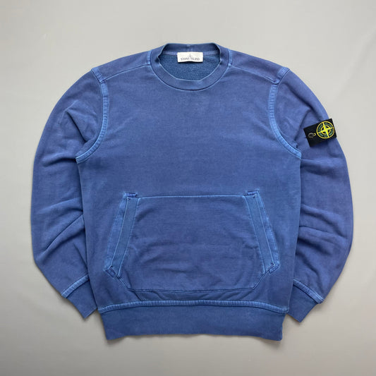 Stone Island Blue AW15 Pouch Pocket Jumper