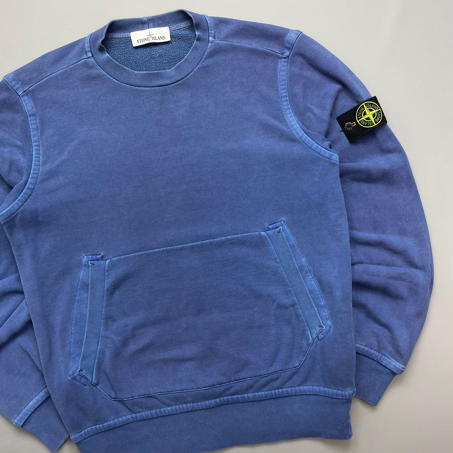 Stone Island Blue AW15 Pouch Pocket Jumper