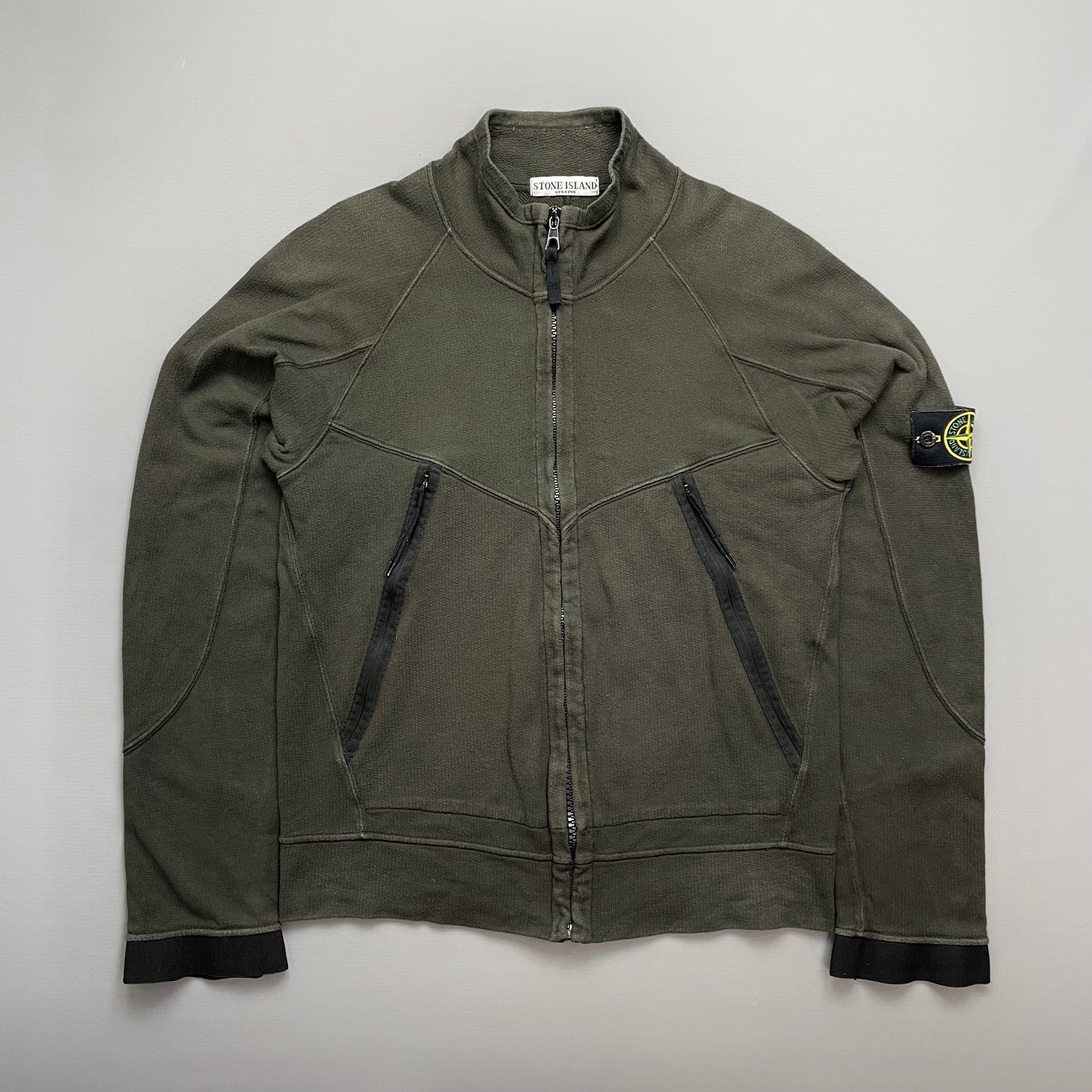 Stone Island Khaki SS06 Lightweight Cotton Zip-Through Jacket