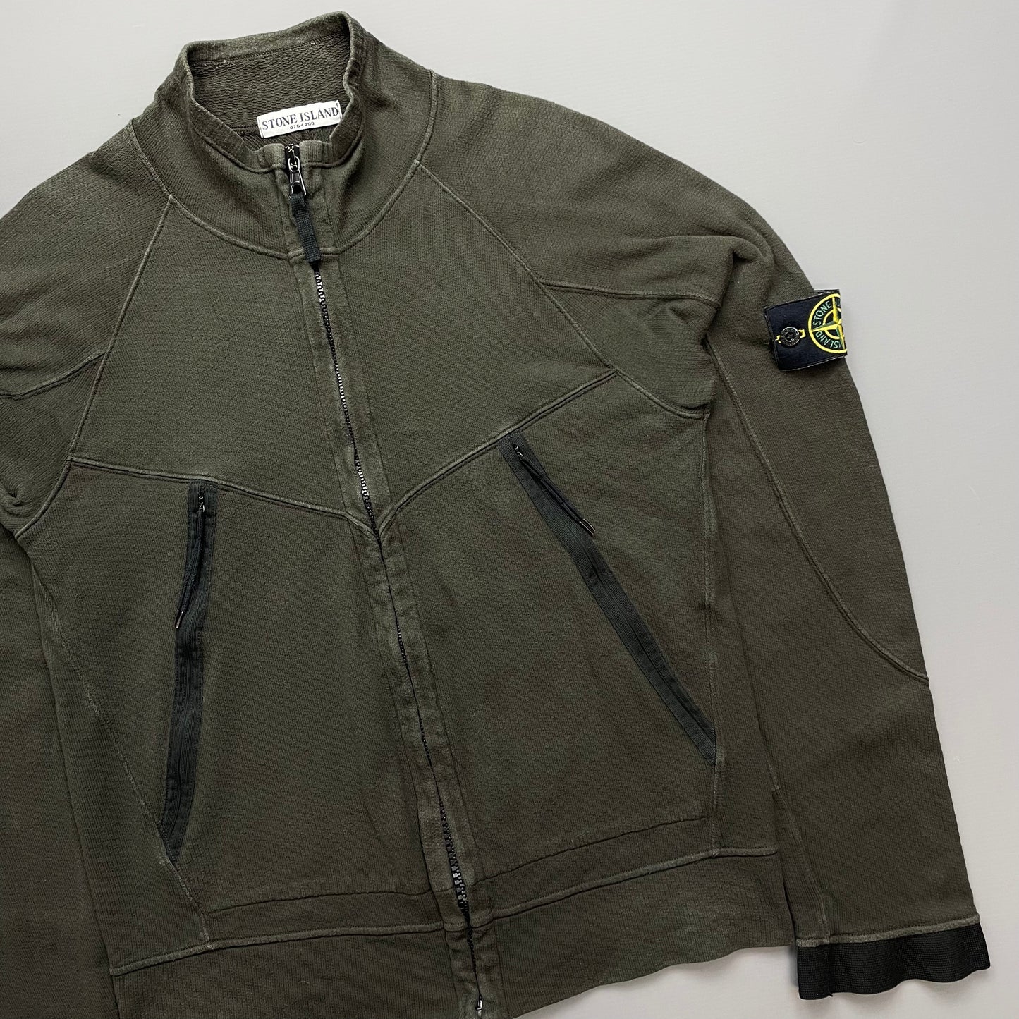 Stone Island Khaki SS06 Lightweight Cotton Zip-Through Jacket