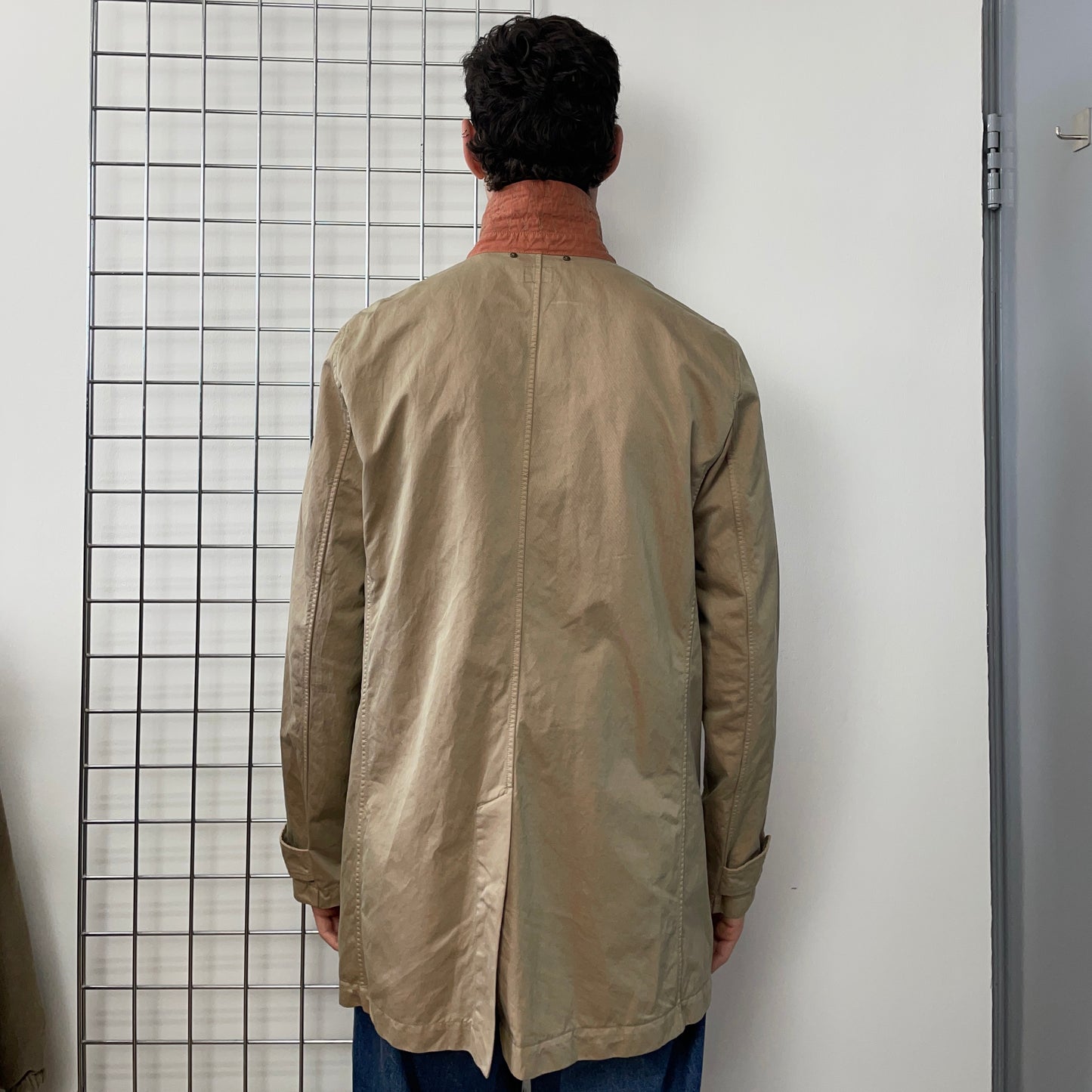 C.P. Company Beige & Orange Car Coat