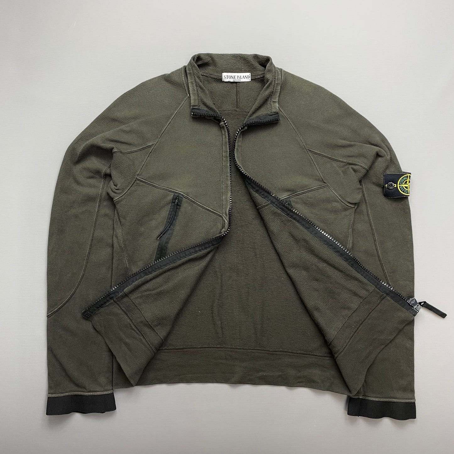 Stone Island Khaki SS06 Lightweight Cotton Zip-Through Jacket