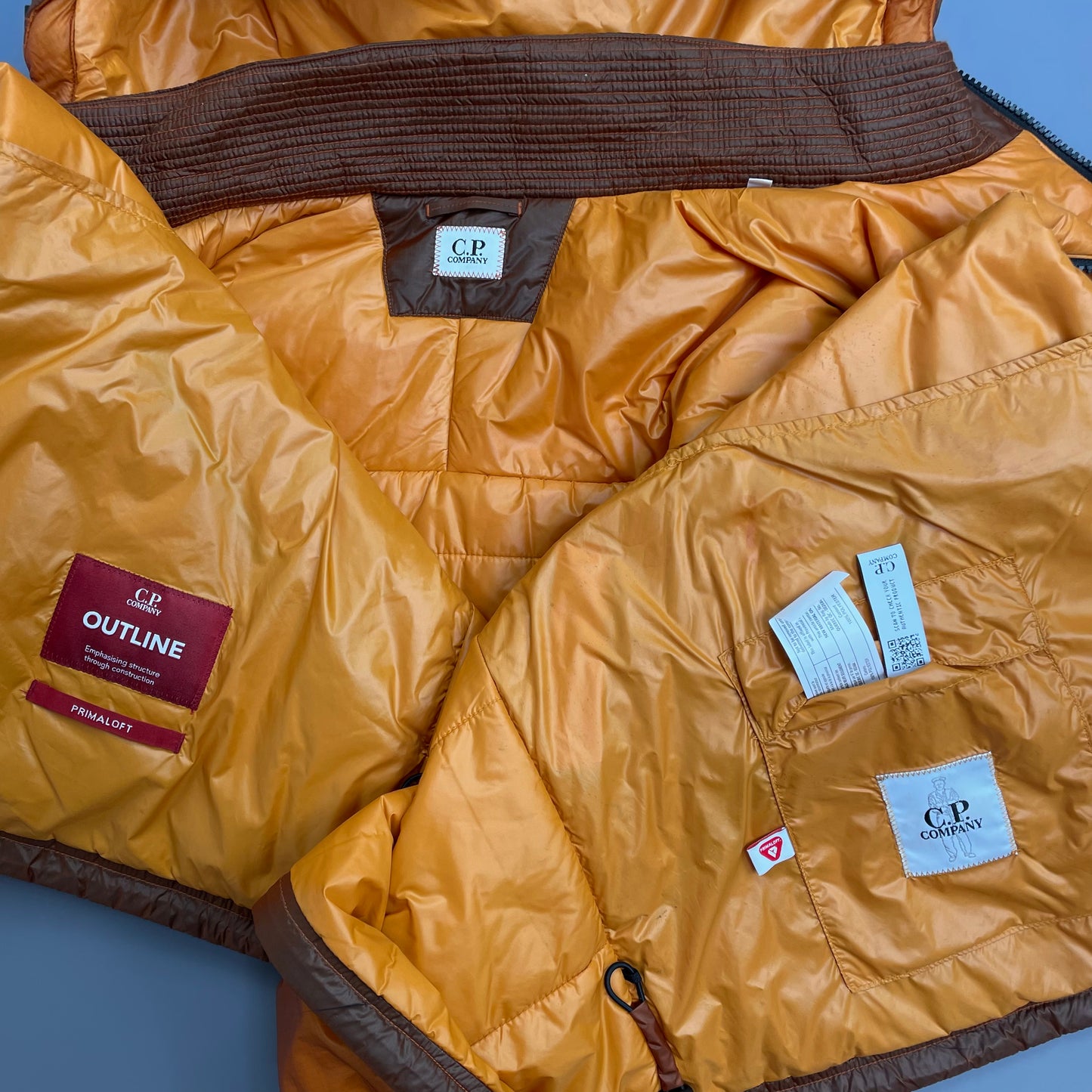 C.P. Company Orange Outline With Primaloft Technology Jacket