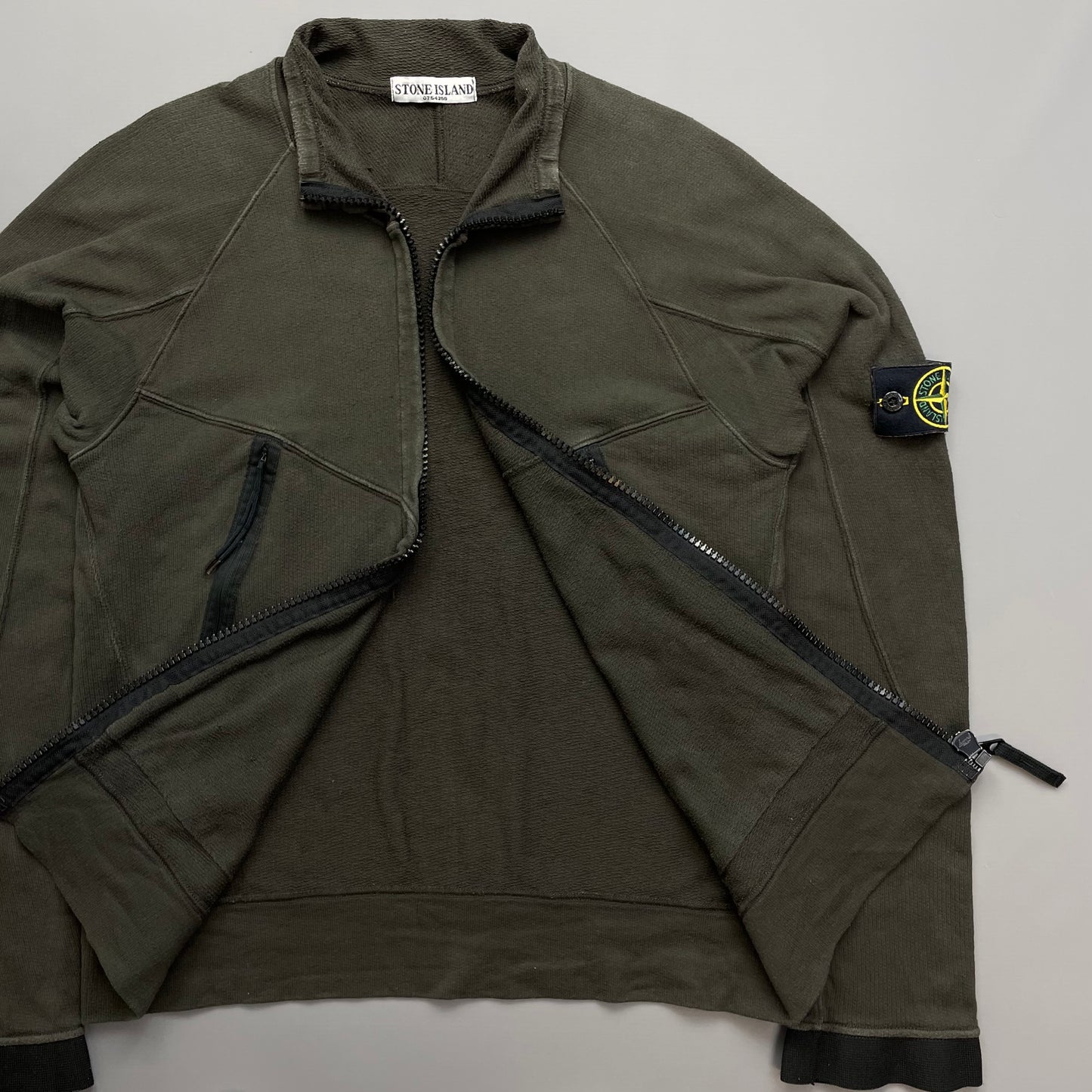 Stone Island Khaki SS06 Lightweight Cotton Zip-Through Jacket