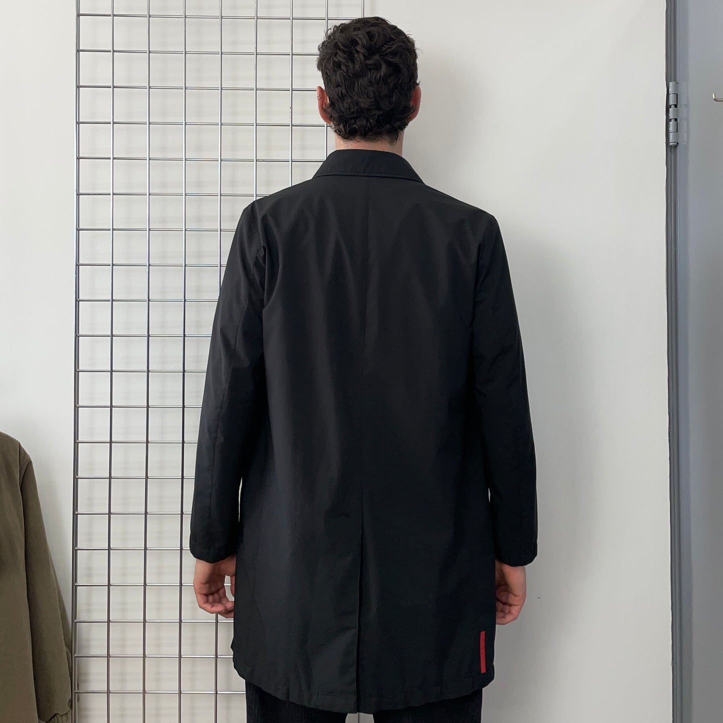 Prada Sport Black 2006 Longline Trench Coat