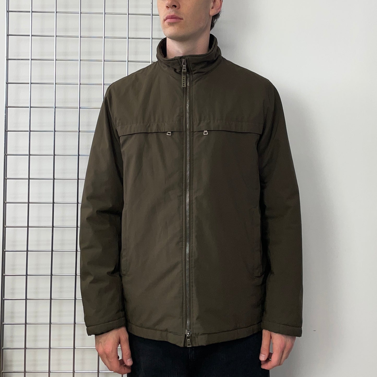 Prada Sport Brown 2006 Padded Stash Hood Jacket