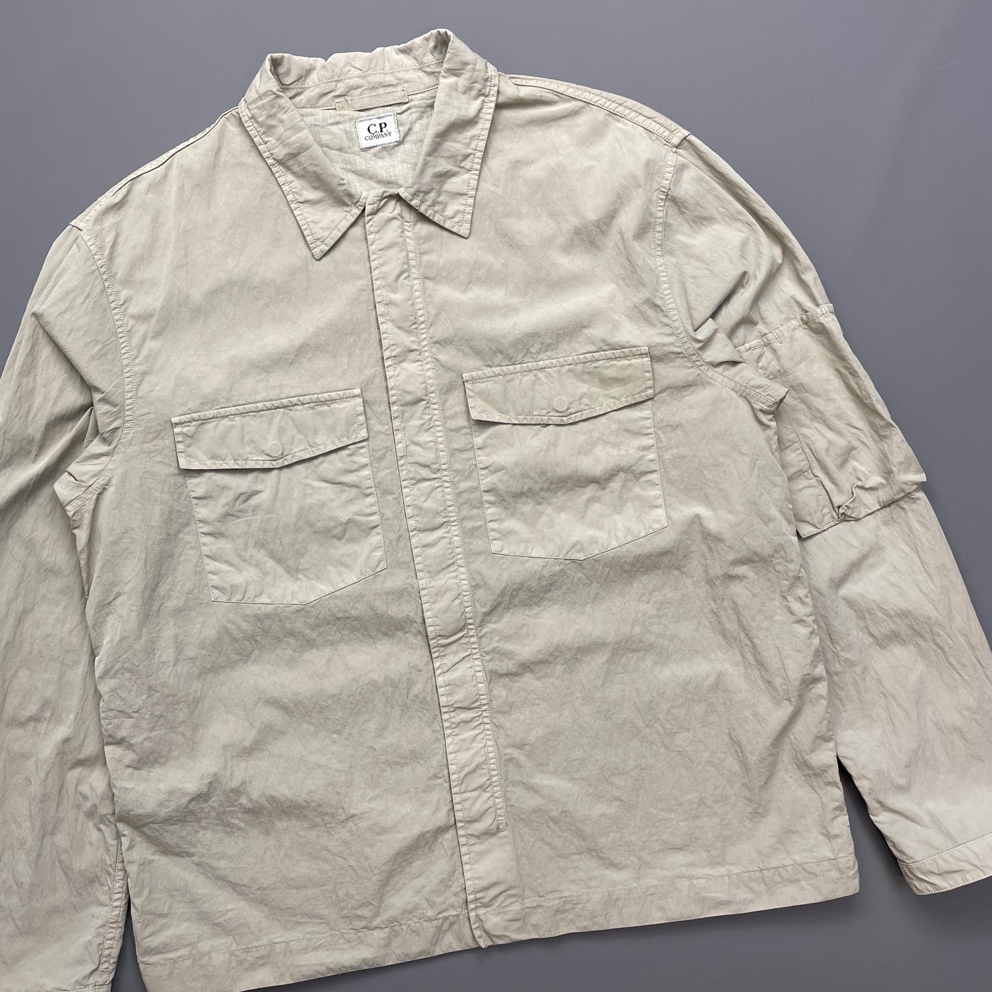 CP Company Grey Lightweight Overshirt Jacket