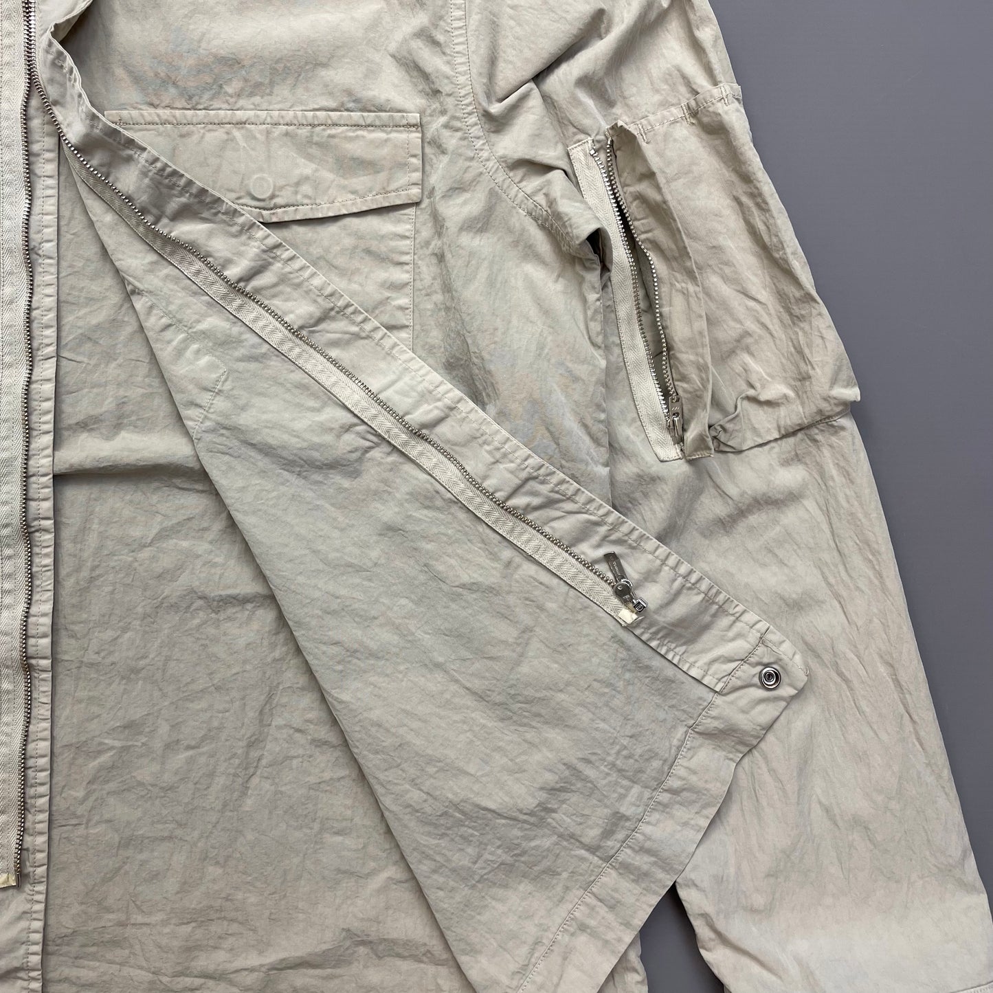 CP Company Grey Lightweight Overshirt Jacket