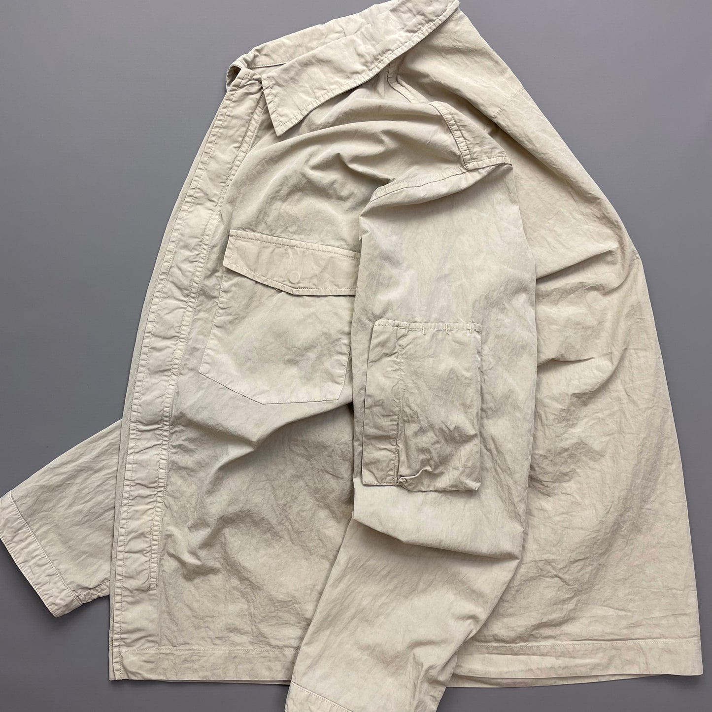 CP Company Grey Lightweight Overshirt Jacket