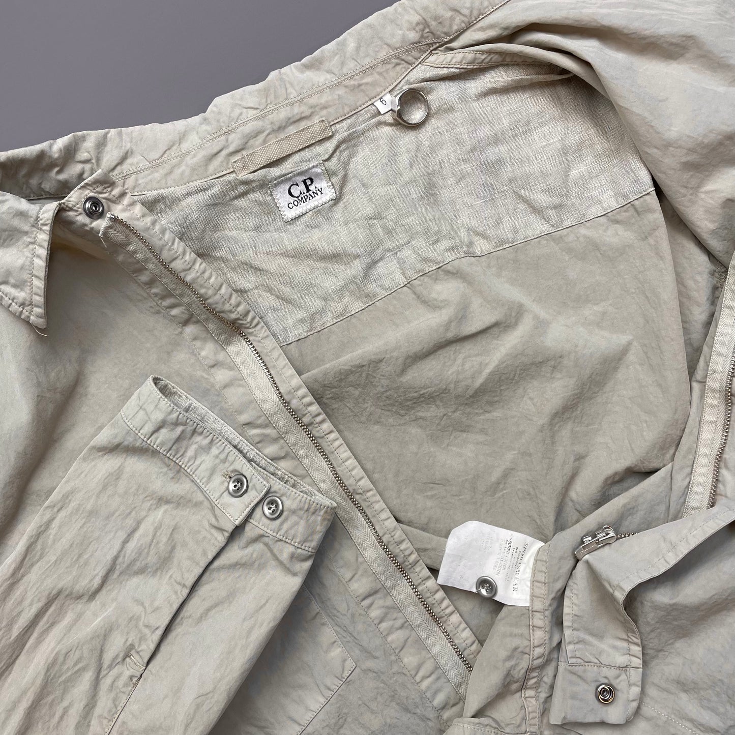 CP Company Grey Lightweight Overshirt Jacket