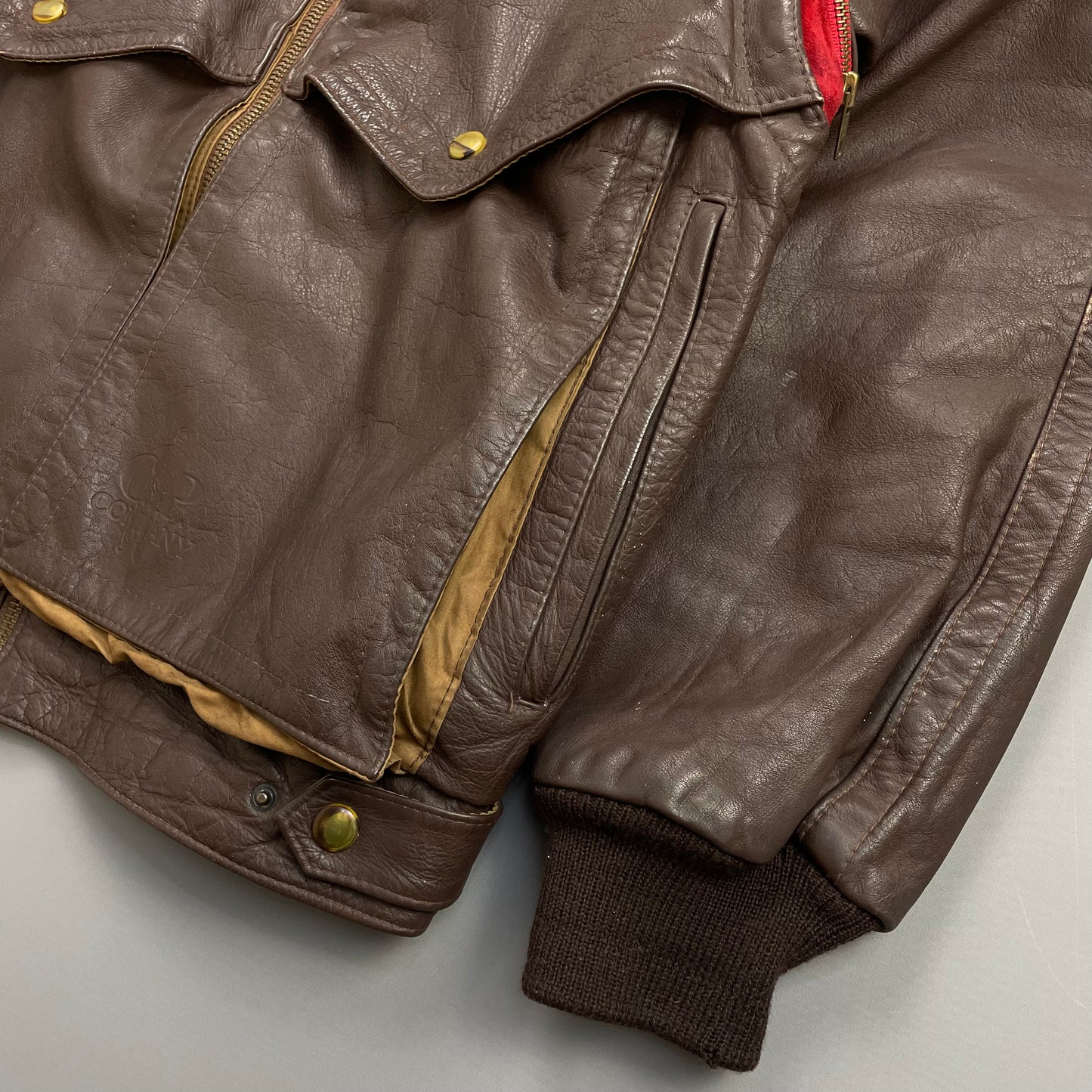 C.P. Company Brown FW82 Removable Sleeve Dutch Police L'Uomo Vogue Archive Jacket
