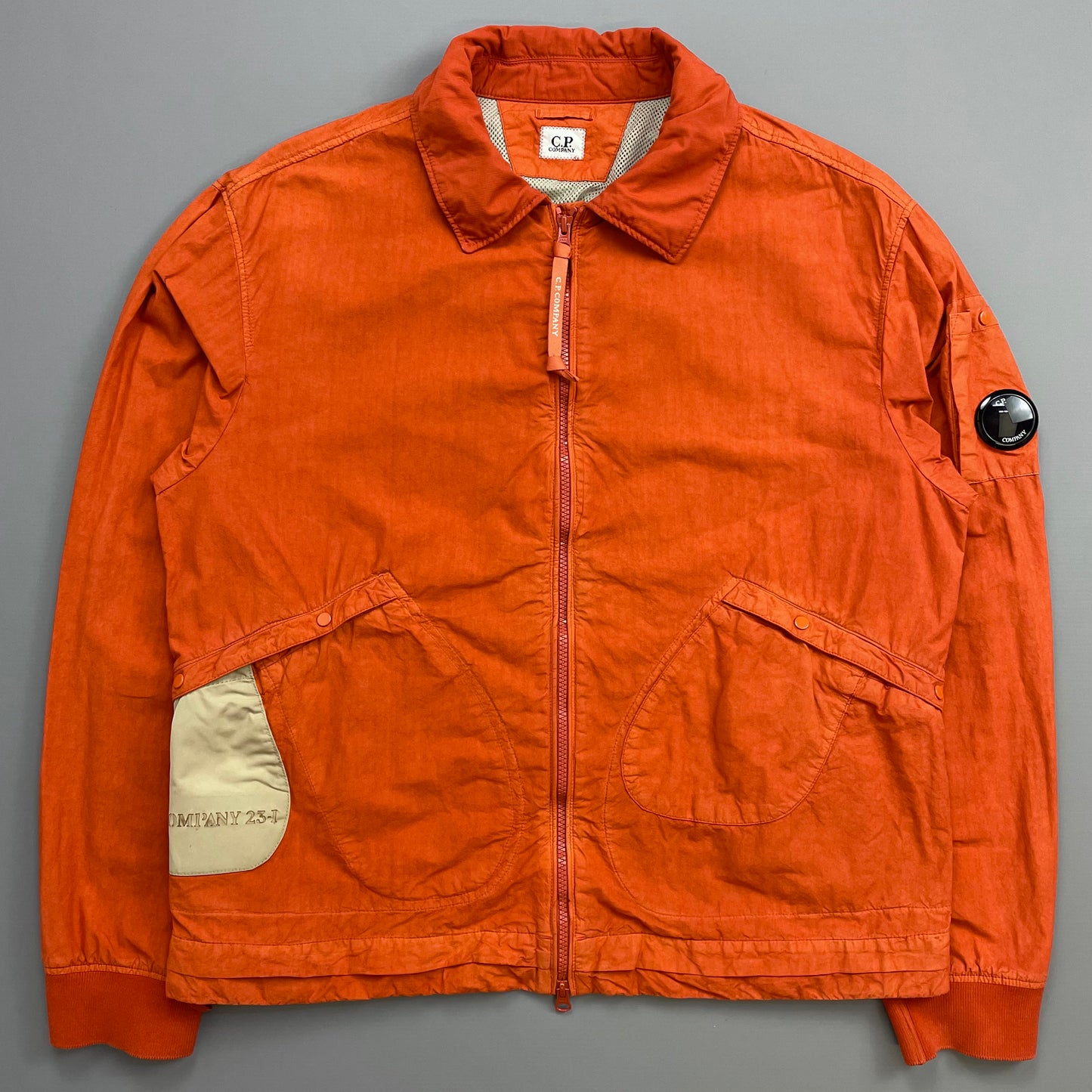 C.P. Company Orange SS23 Ba-Tic Lightweight Military Harrington Jacket