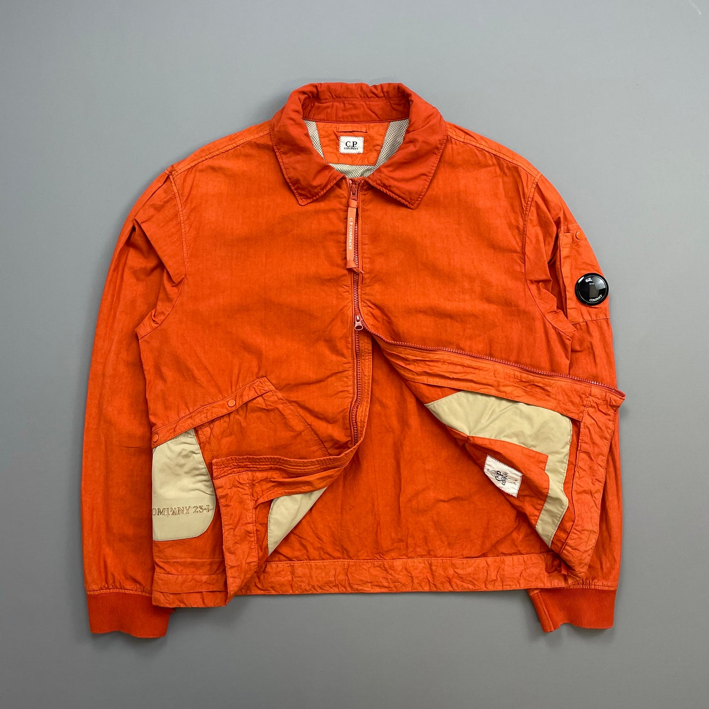 C.P. Company Orange SS23 Ba-Tic Lightweight Military Harrington Jacket