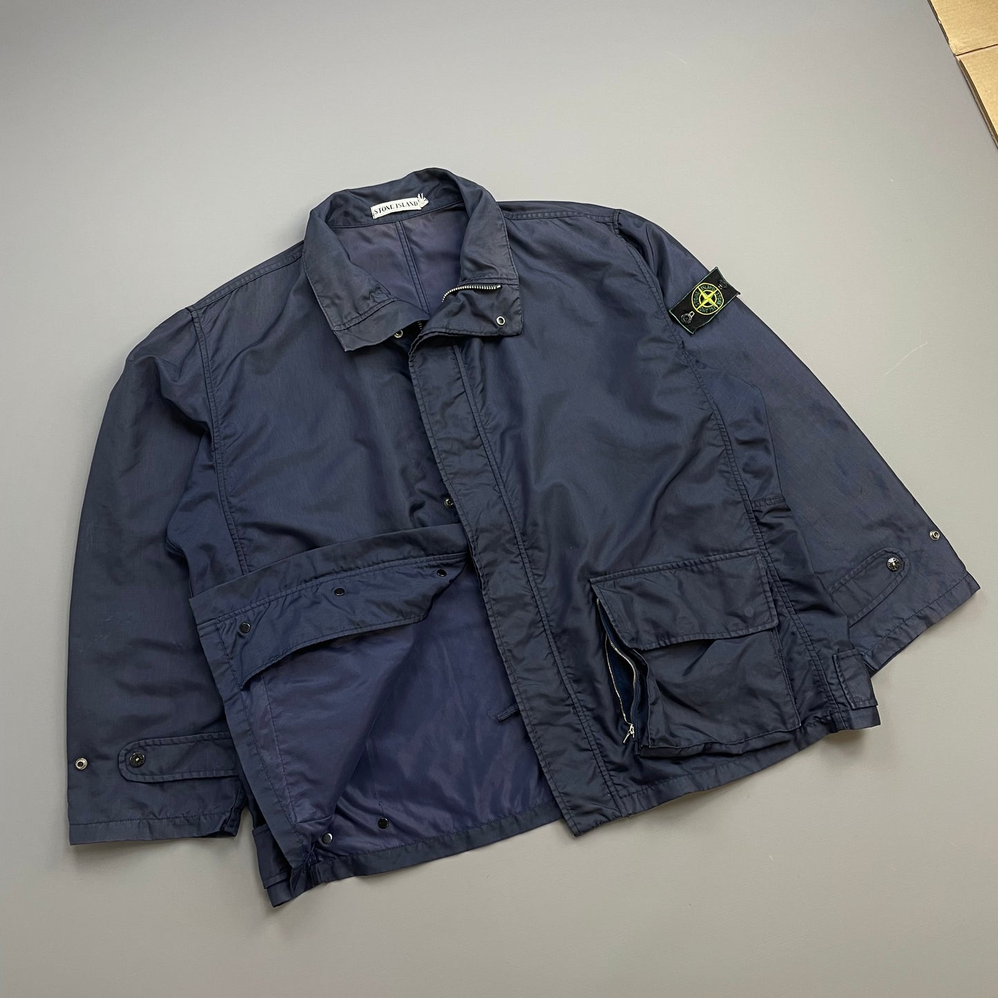 Stone Island Navy SS92 Formula Steel Multi-Pocket Jacket