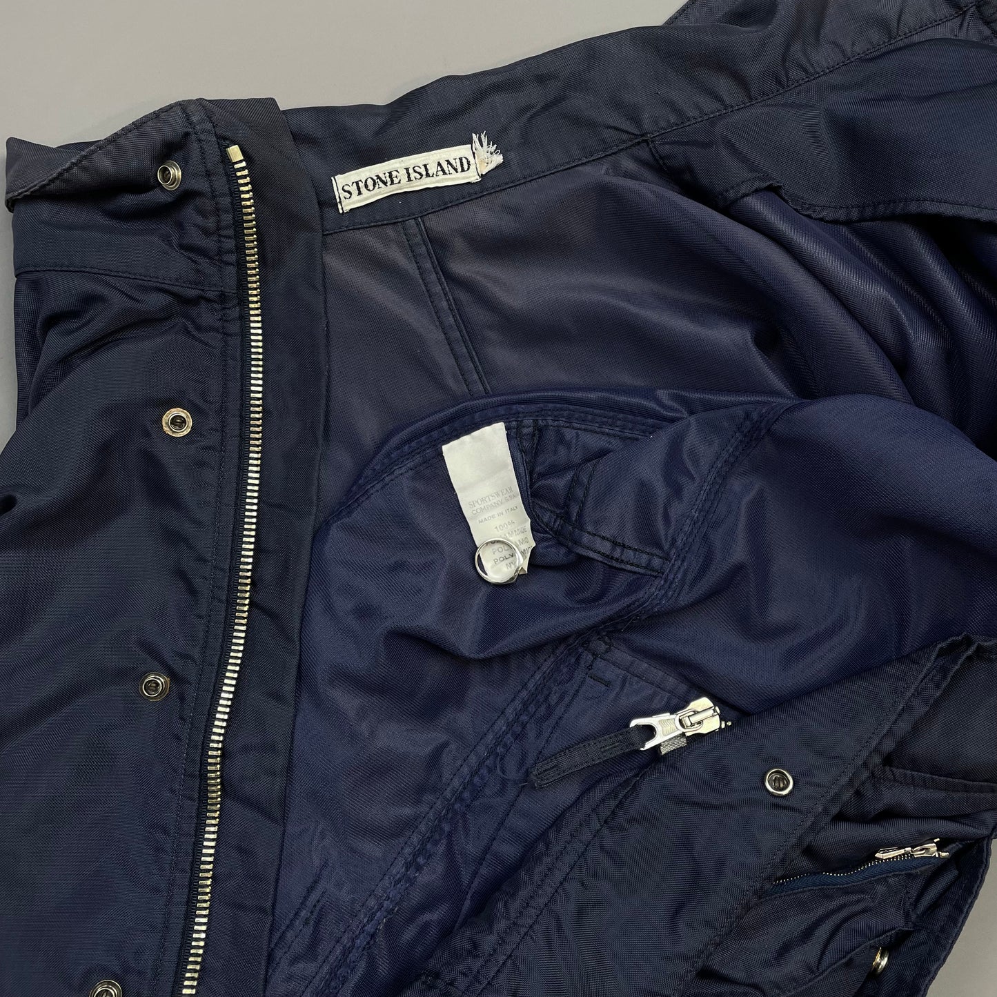 Stone Island Navy SS92 Formula Steel Multi-Pocket Jacket