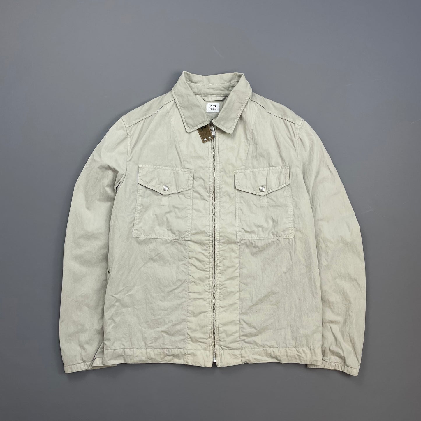 C.P. Company Grey Utility Zip-Through Overshirt Jacket