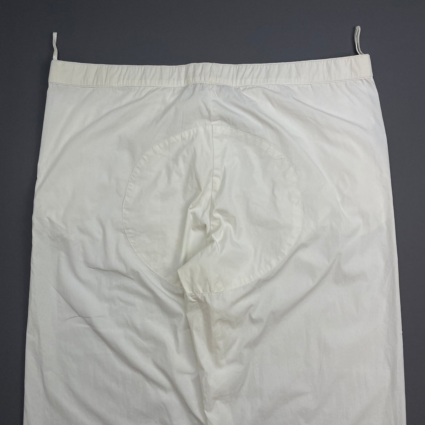 Prada Sport White SS99 Wide Leg Cotton Trousers